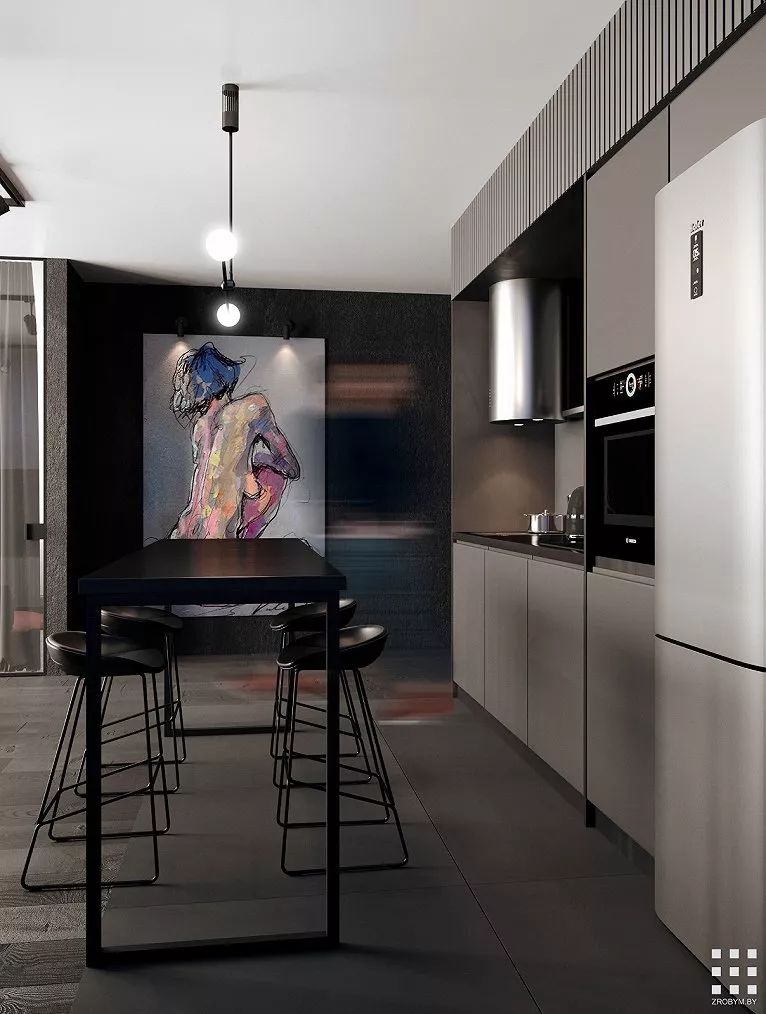 极简北欧风公寓设计，空间元素增添艺术风味-61