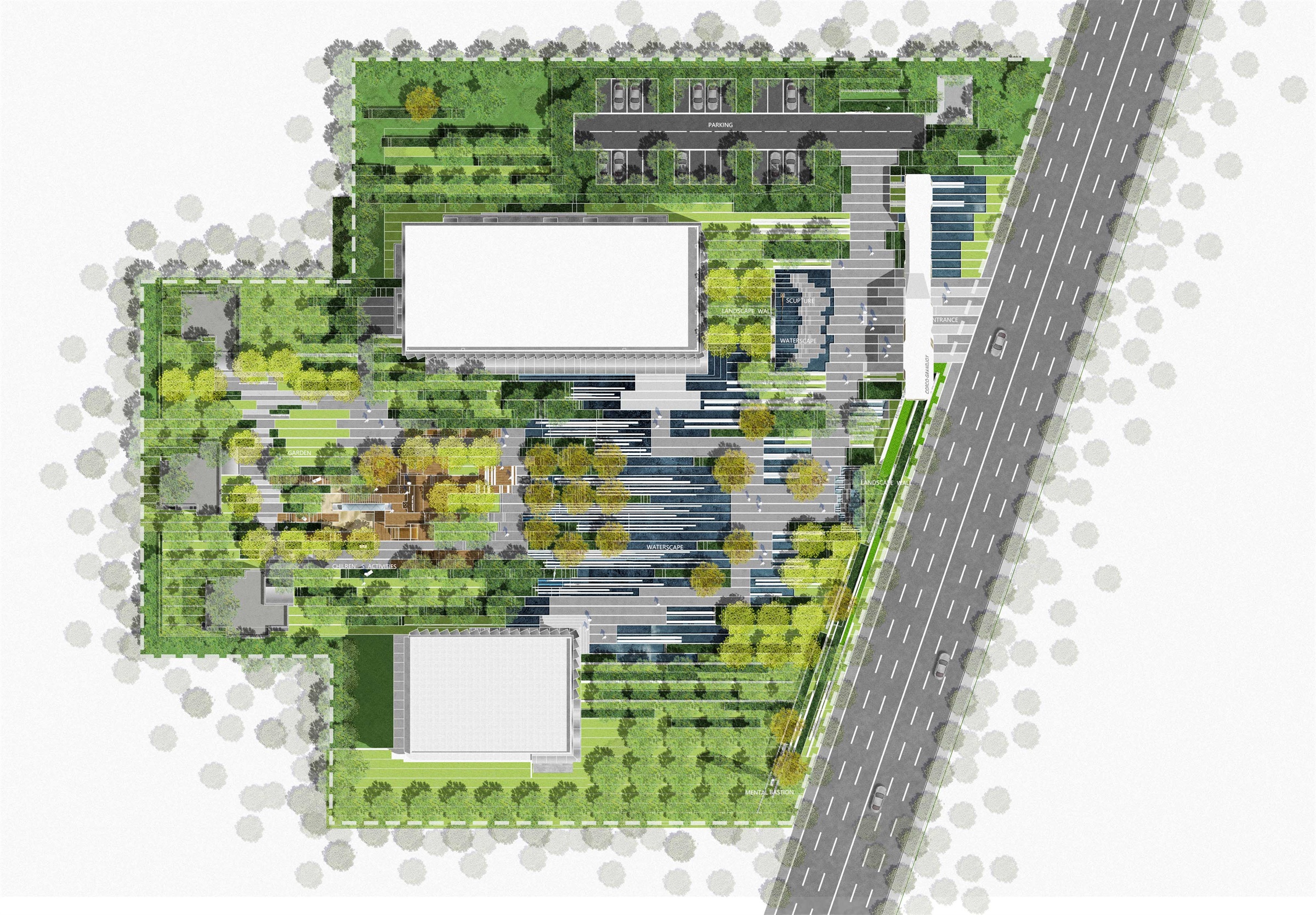 济南·中粮祥云售楼处景观设计-23