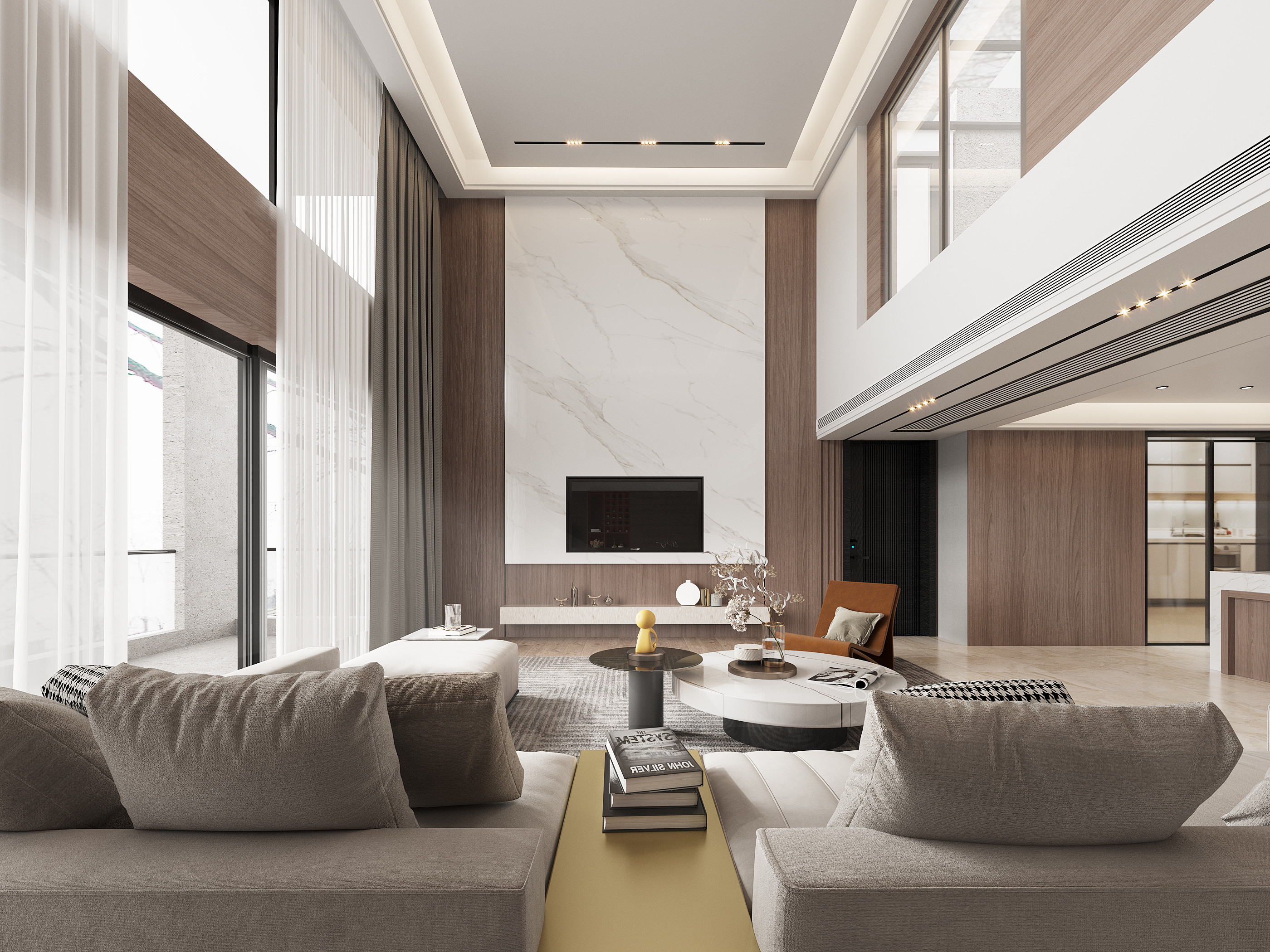 极简奢华 · 回归自然的别墅设计丨星夜设计表现-1