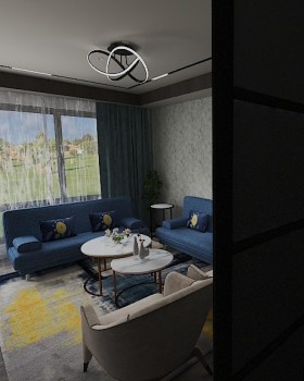 Modern luxury living room design