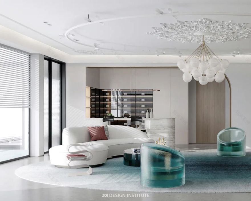 广州天誉半岛 440㎡现代轻奢大平层设计丨中国广州-13