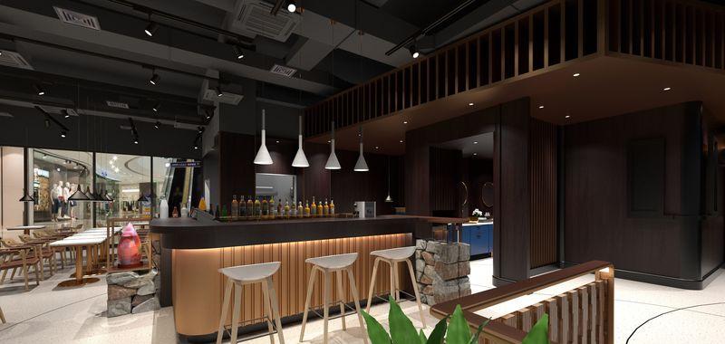 融合火木石的烧烤店设计-4