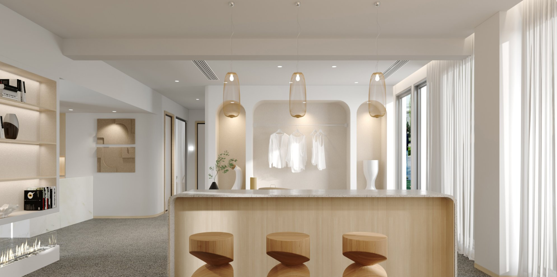 一间心灵回溯的能量场，瑜伽室-5