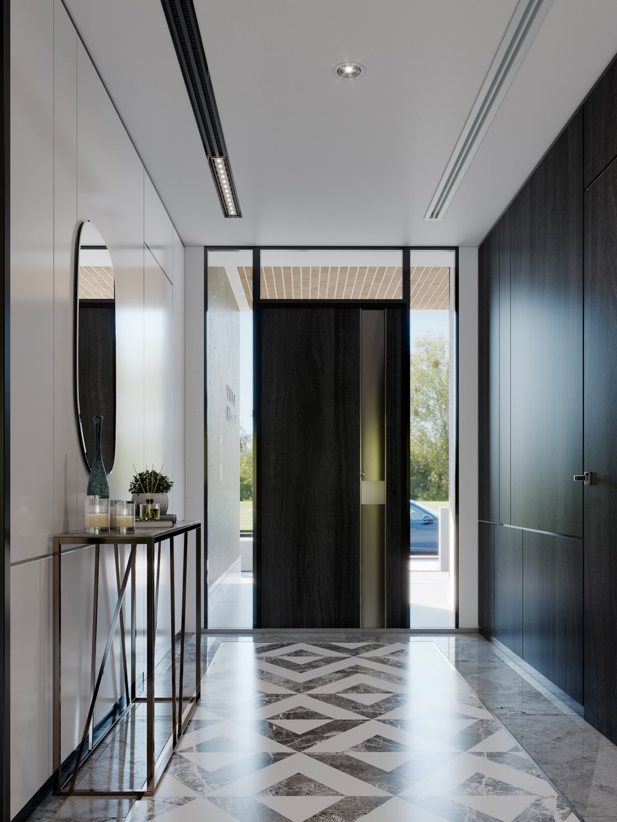 鲜明的线条与中性元素 创造出精致的室内空间-8