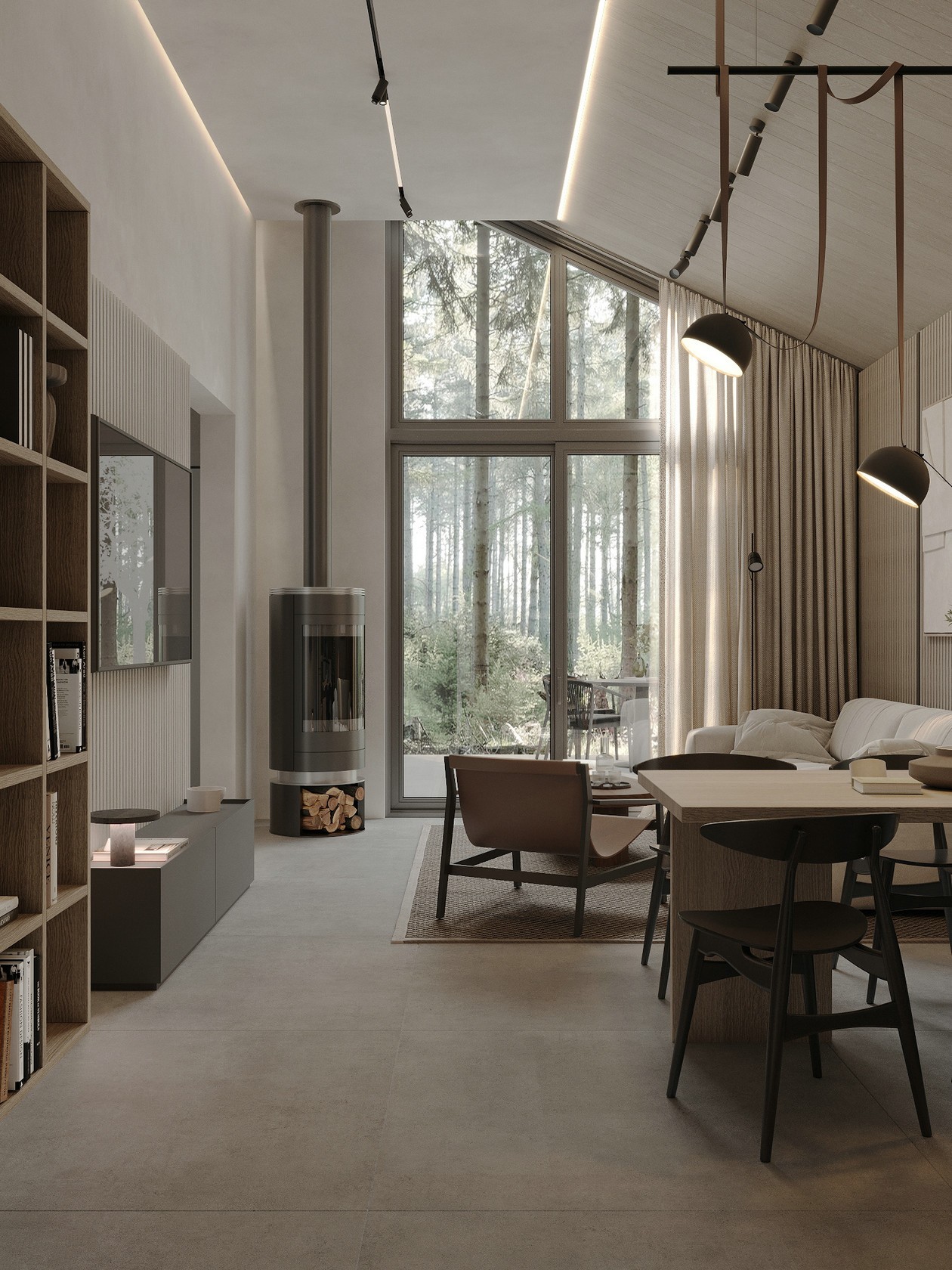 乌克兰原木风小空间公寓设计 超精致！-8