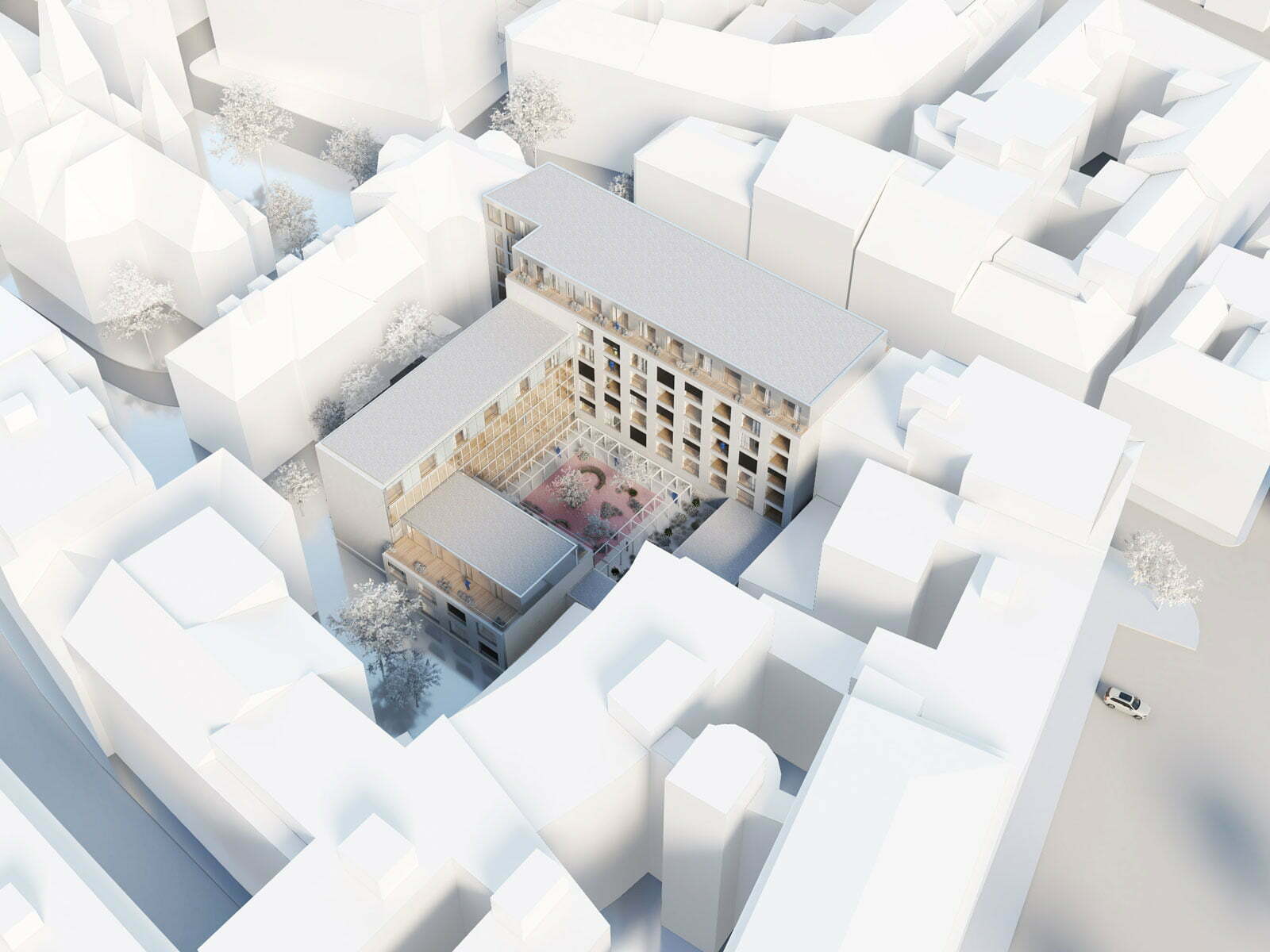 布拉格彼得日街寓所（注：Petrská一般音译为彼得日街，由于不清楚具体情境，housing直译为寓所 ，更符合常见表述习惯）丨CzechPrague丨Bevk Perović arhitekti-6