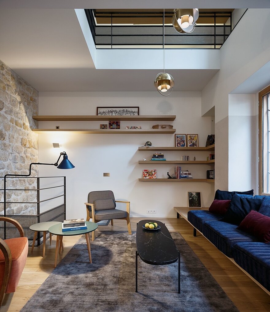 巴黎 10 区庭院旧宅变宜居家庭住宅-1