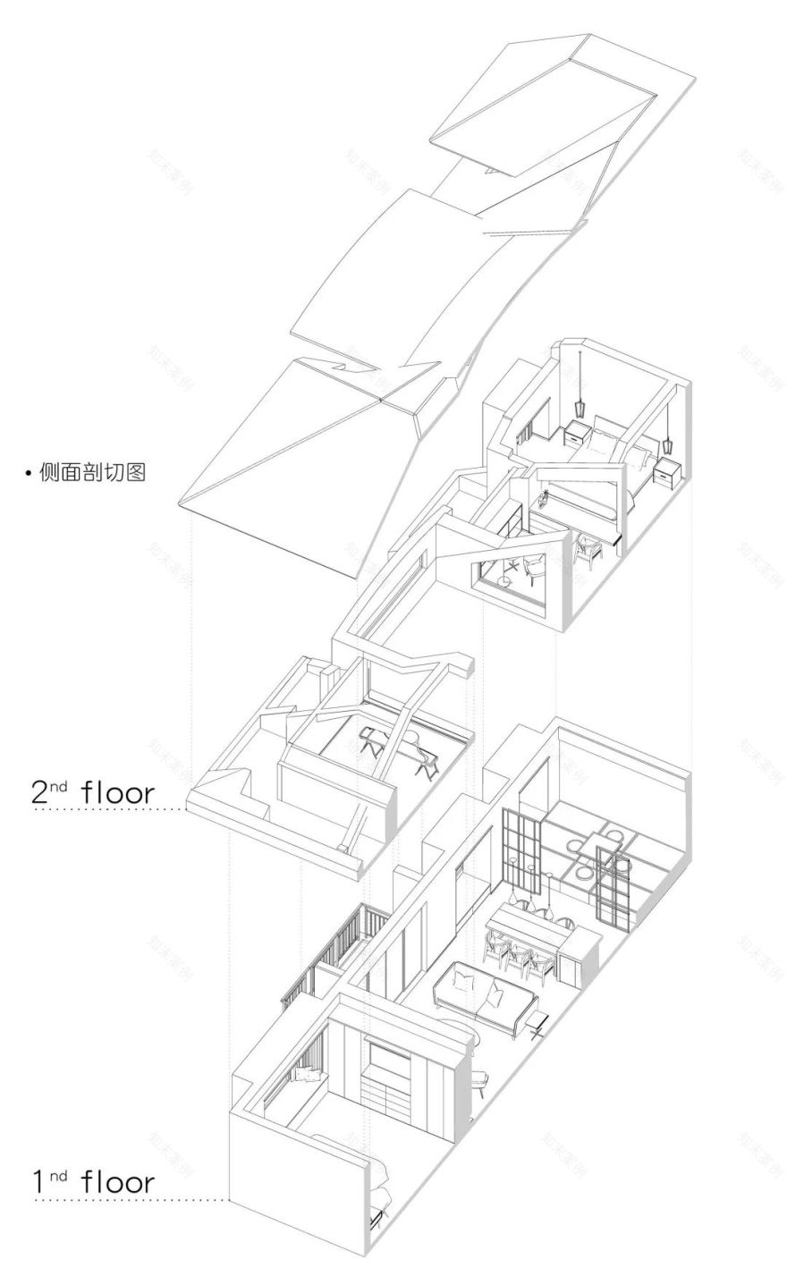 成都 215㎡异形复式空间大改造 | “田”与“原”的完美融合-7