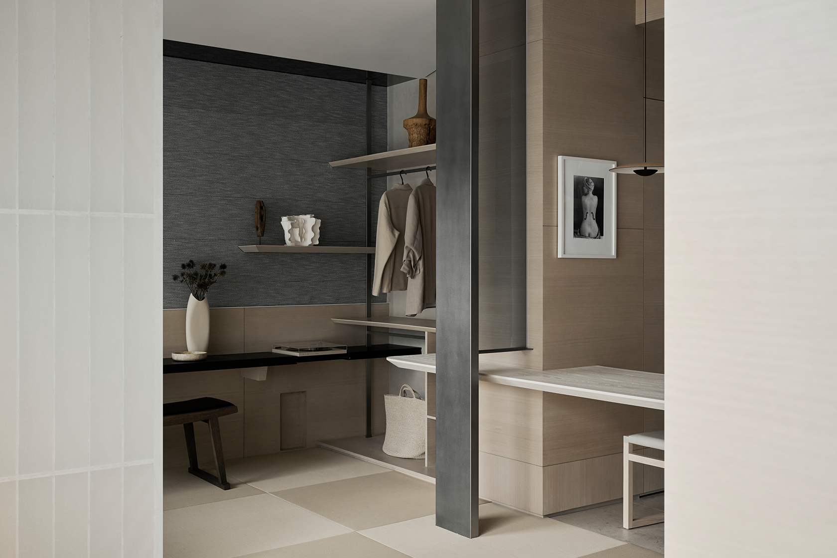 突破限制!塌塌米取代地砖,营造45平度假感住宅丨行舍空间事务所-19