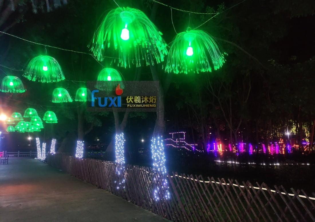 魔都嘉定小灶村梦幻灯光秀-38