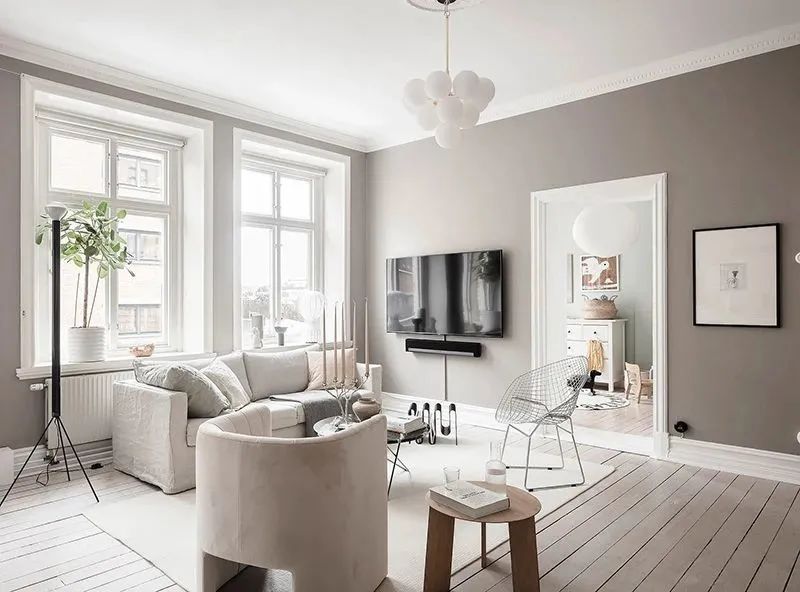 哥德堡北欧米色温暖公寓-11