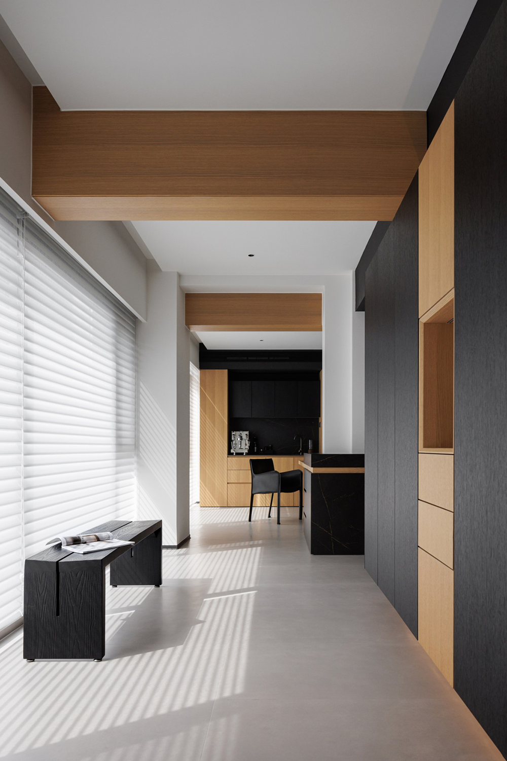 私宅设计:黑白之间,极致简约丨中国成都丨成都宏福樘设计,巴克空间设计-2