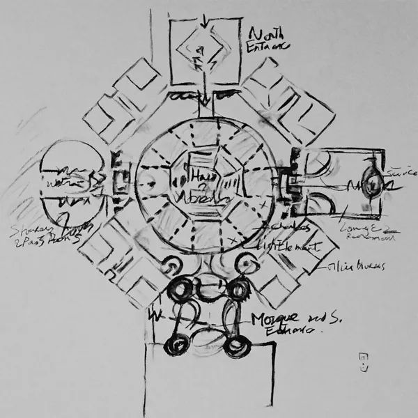 路易斯·康的建筑绘画-79