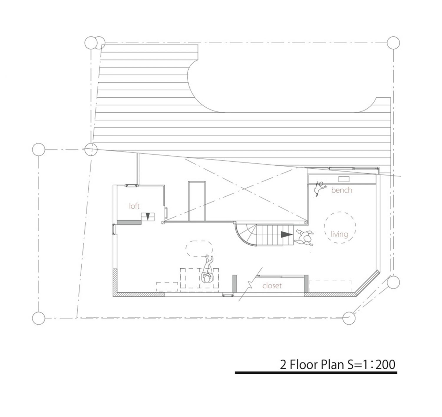 日本北面花房住宅 | 融合自然，阶梯式屋顶赏四季风光-32