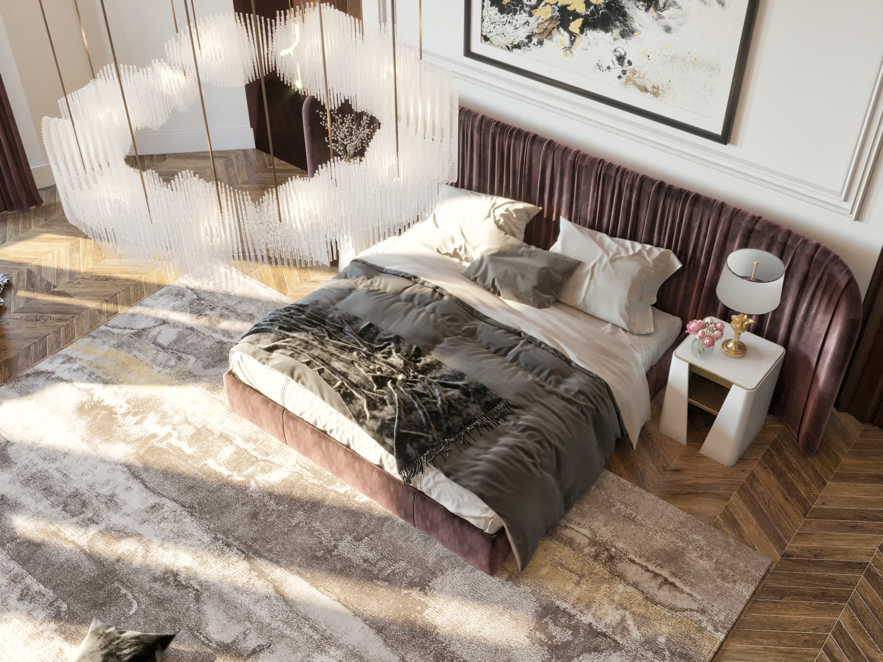Master bedroom with a feminine touch-4