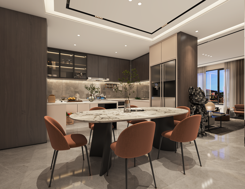 江南嘉悦现代极简设计 感受色彩变化之美-5