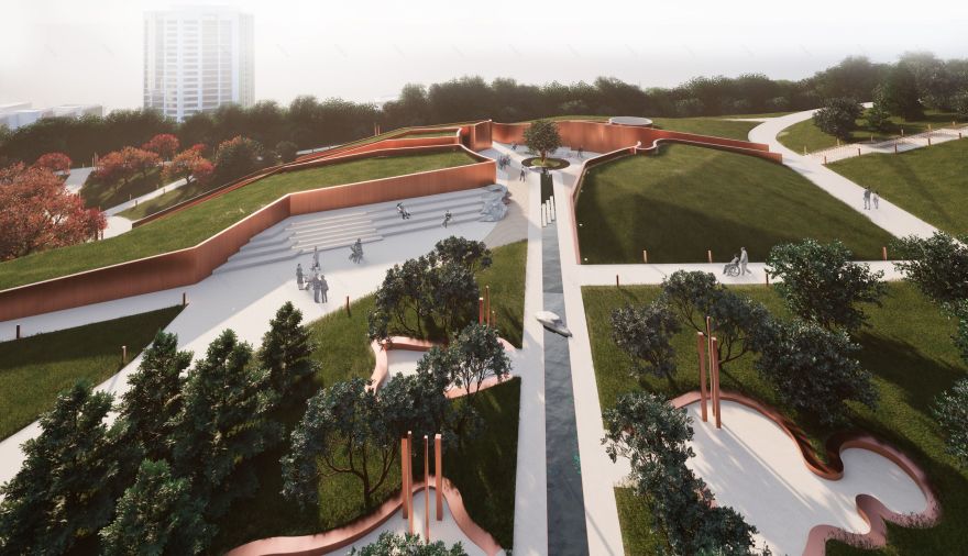 Чебоксары市“Победа”纪念公园纪念建筑及景观设计竞赛项目丨俄罗斯-86