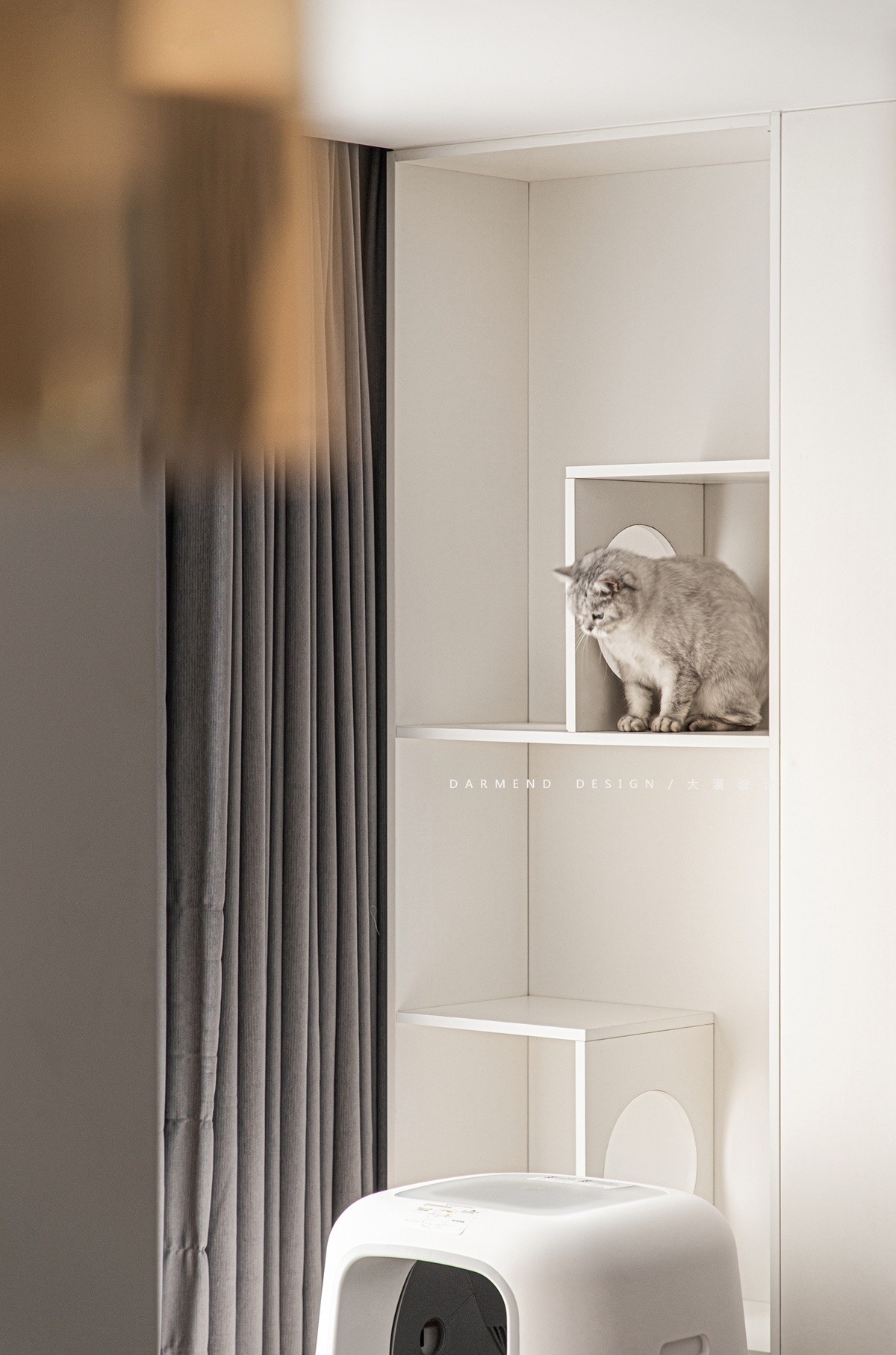 两人三喵的幸福生活丨中国南京丨大漠·室内设计-49