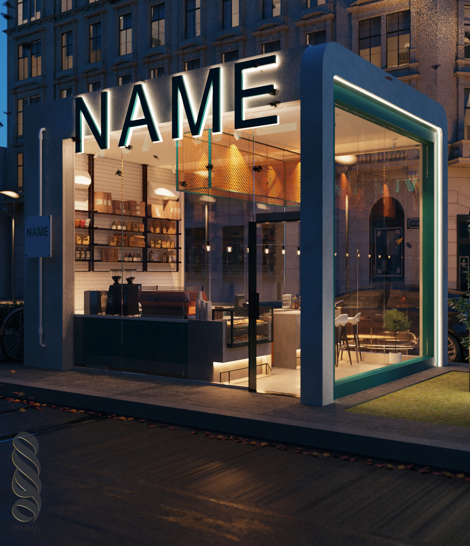 MAHU Drive Through Café 室内外设计丨沙特阿拉伯吉赞-9