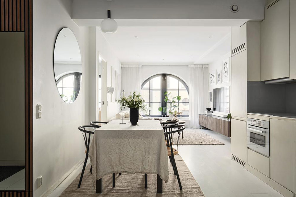 斯德哥尔摩小公寓的弧形窗设计-11