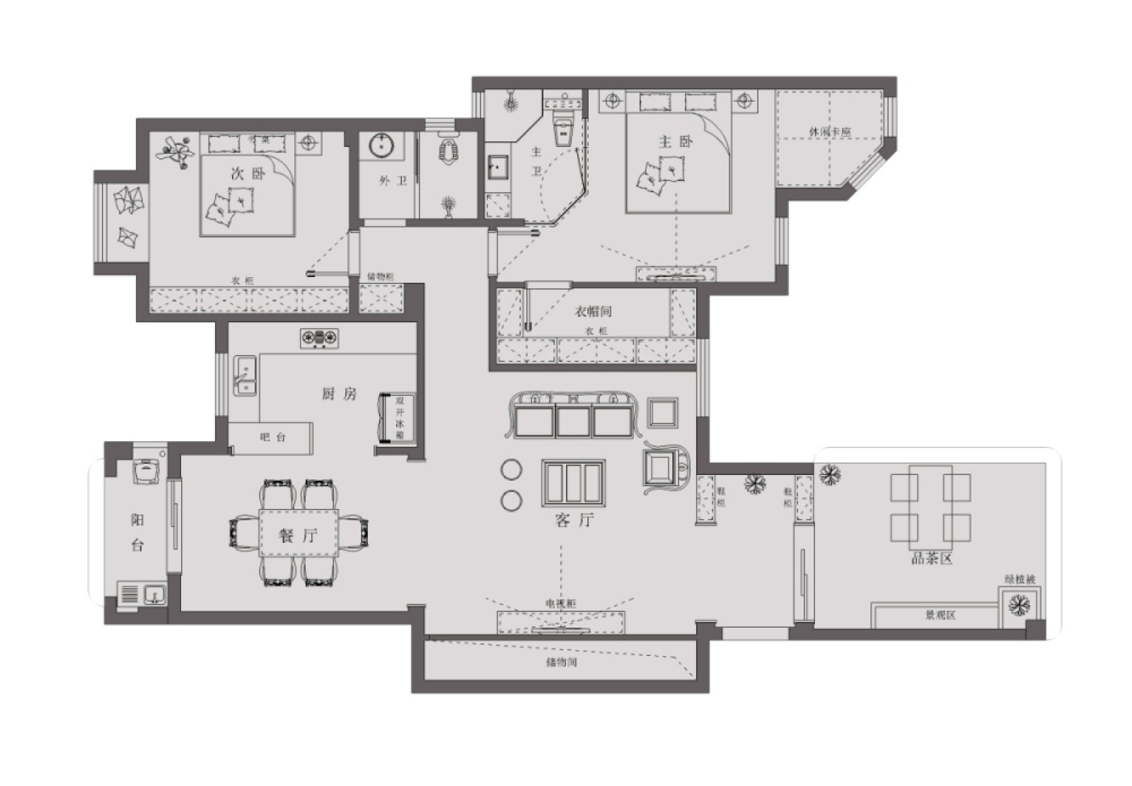 140㎡幸福里小区设计-11