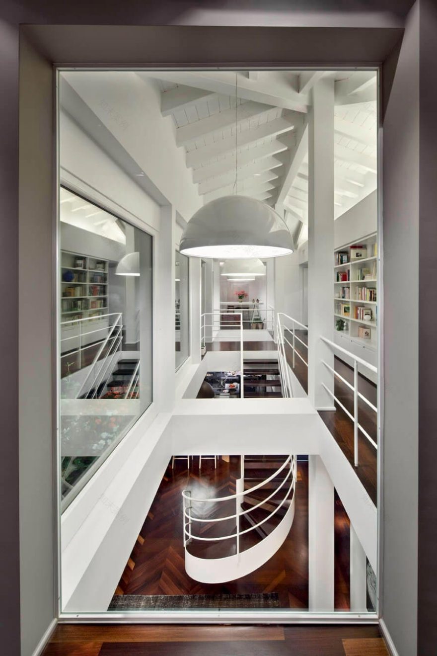 How to use the double height ceiling of a penthouse in a way that creates a sense of openness and transparency CAANdesign Architecture and home design blog-15