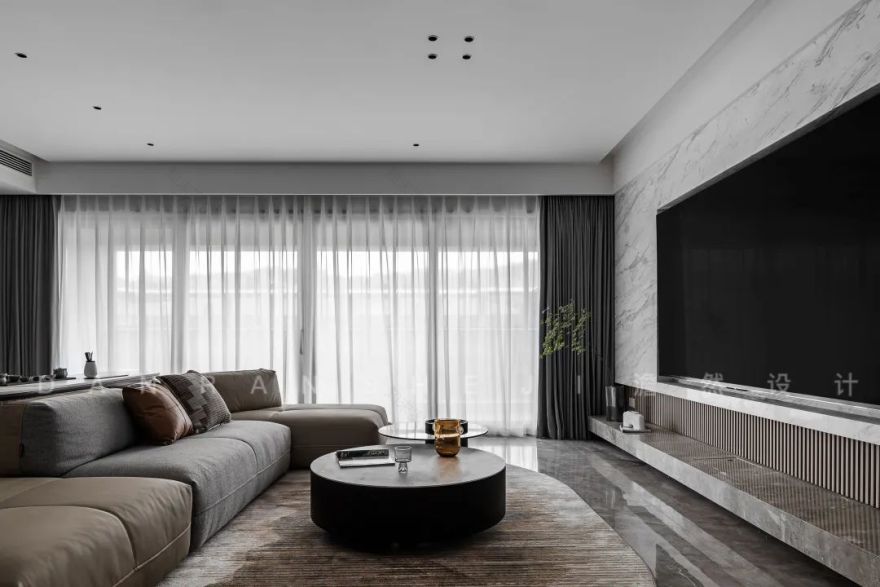 重庆舜山府现代雅奢住宅丨中国重庆丨澹然设计,橙色软装-38