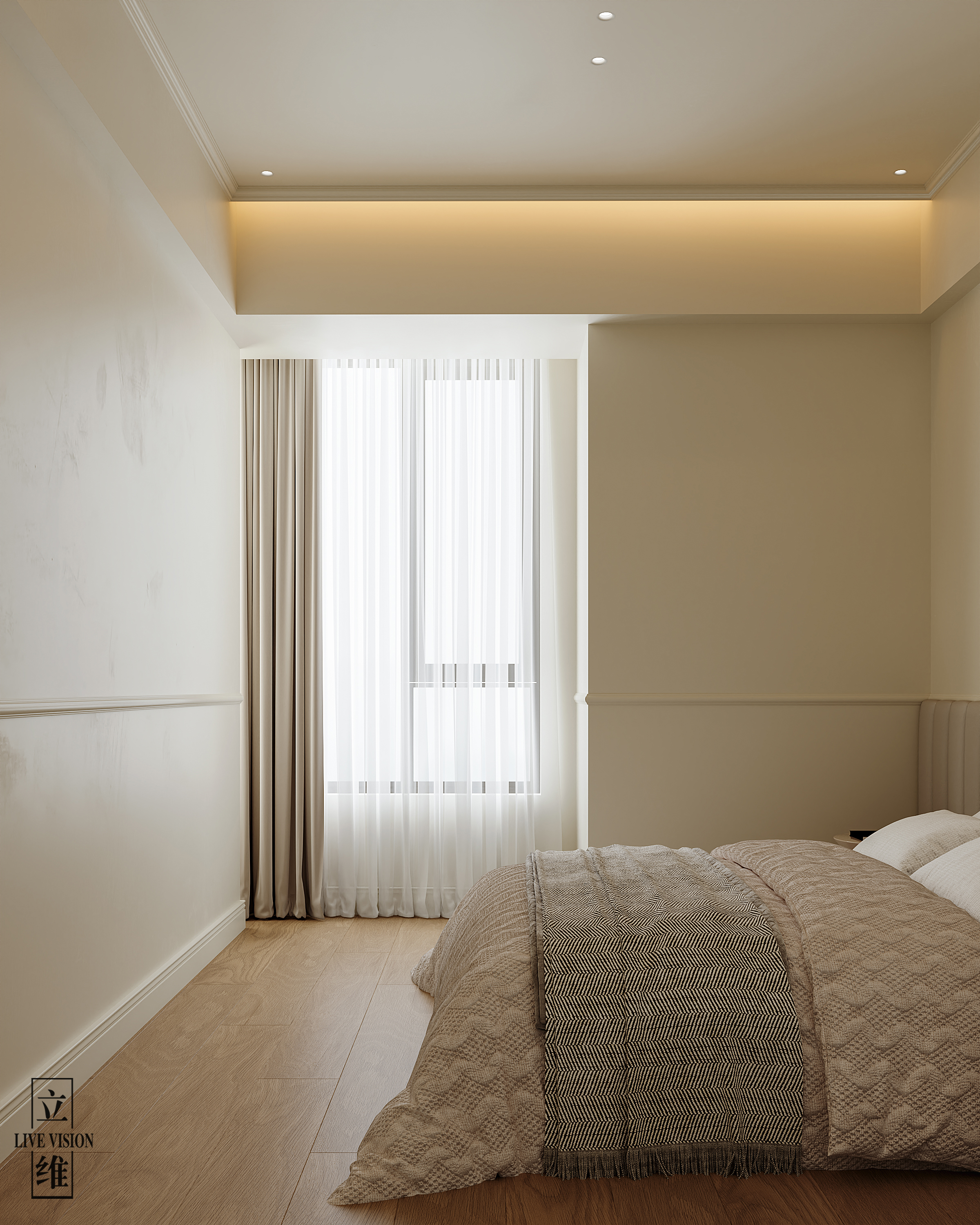 近期渲染 现代奶油风-23