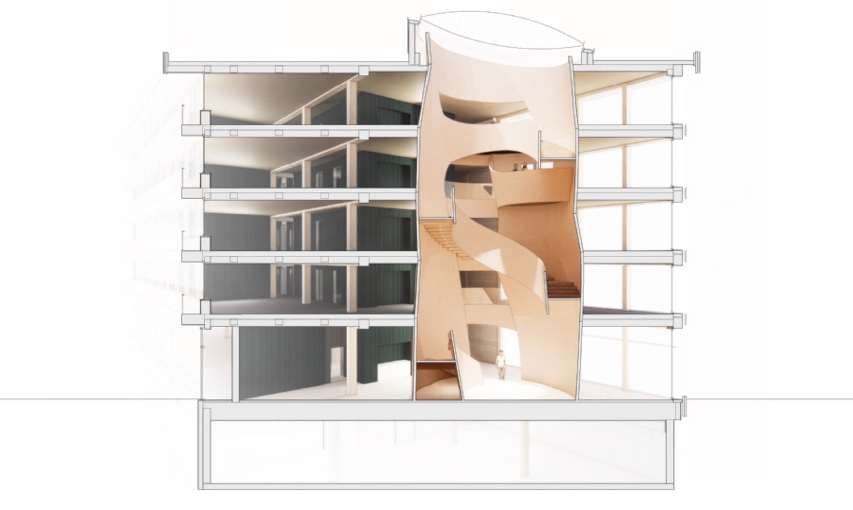 Blumer Lehmann总部中庭丨斯图加特大学计算设计与建造研究所,K&L Architekten事务所-52