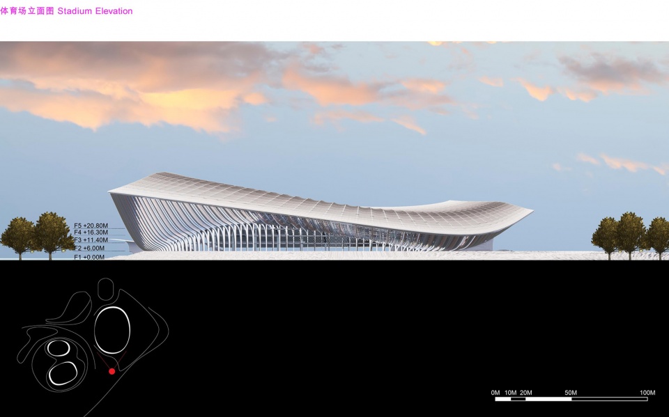 大湾区体育中心丨中国广州丨扎哈·哈迪德建筑事务所,广东省建筑设计研究院-94