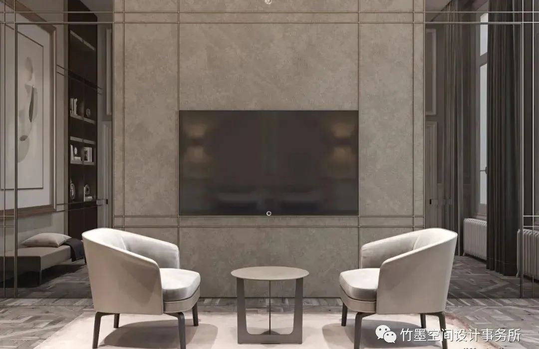 法式轻奢之美·竹墨空间设计事务所 200㎡艺术住宅-25