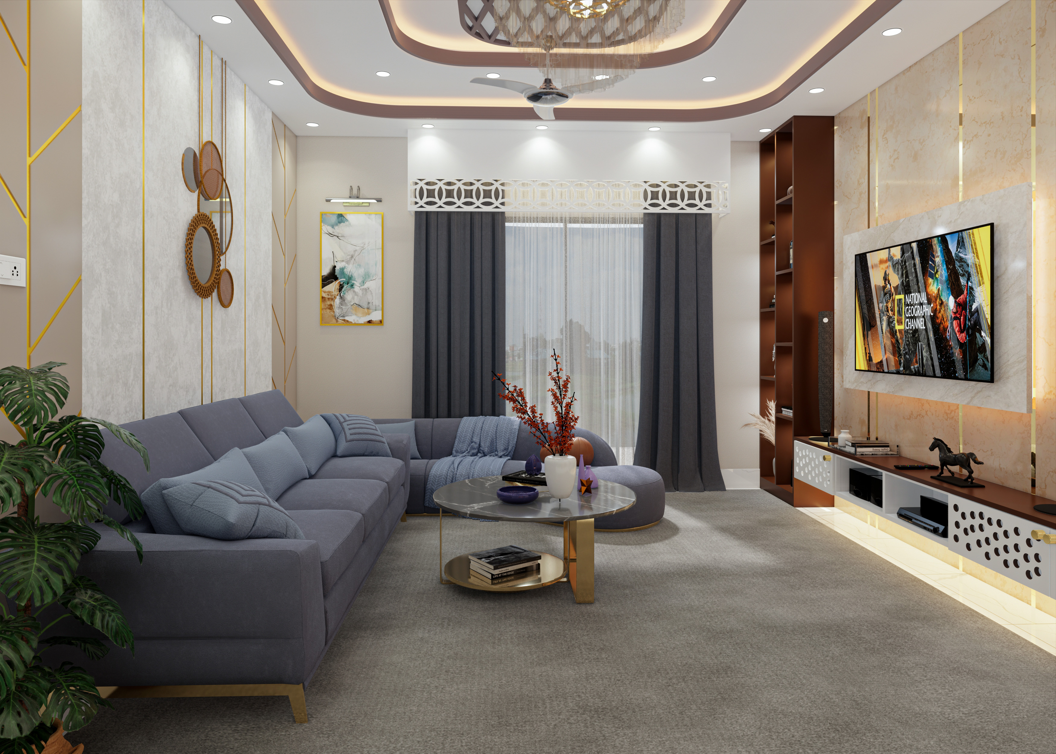 Living,Daining & kitchen室内设计项目丨Jr.Architect MD.Faruk-20