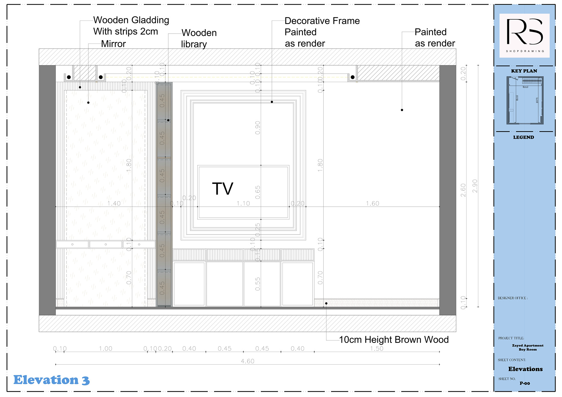 Shop Drawing For Boy & Girl Room-18