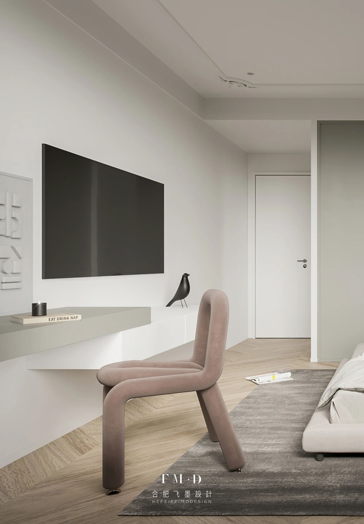 合肥飞墨设计新作 | 120㎡现代混搭风家居，打造优雅三代同堂生活-47