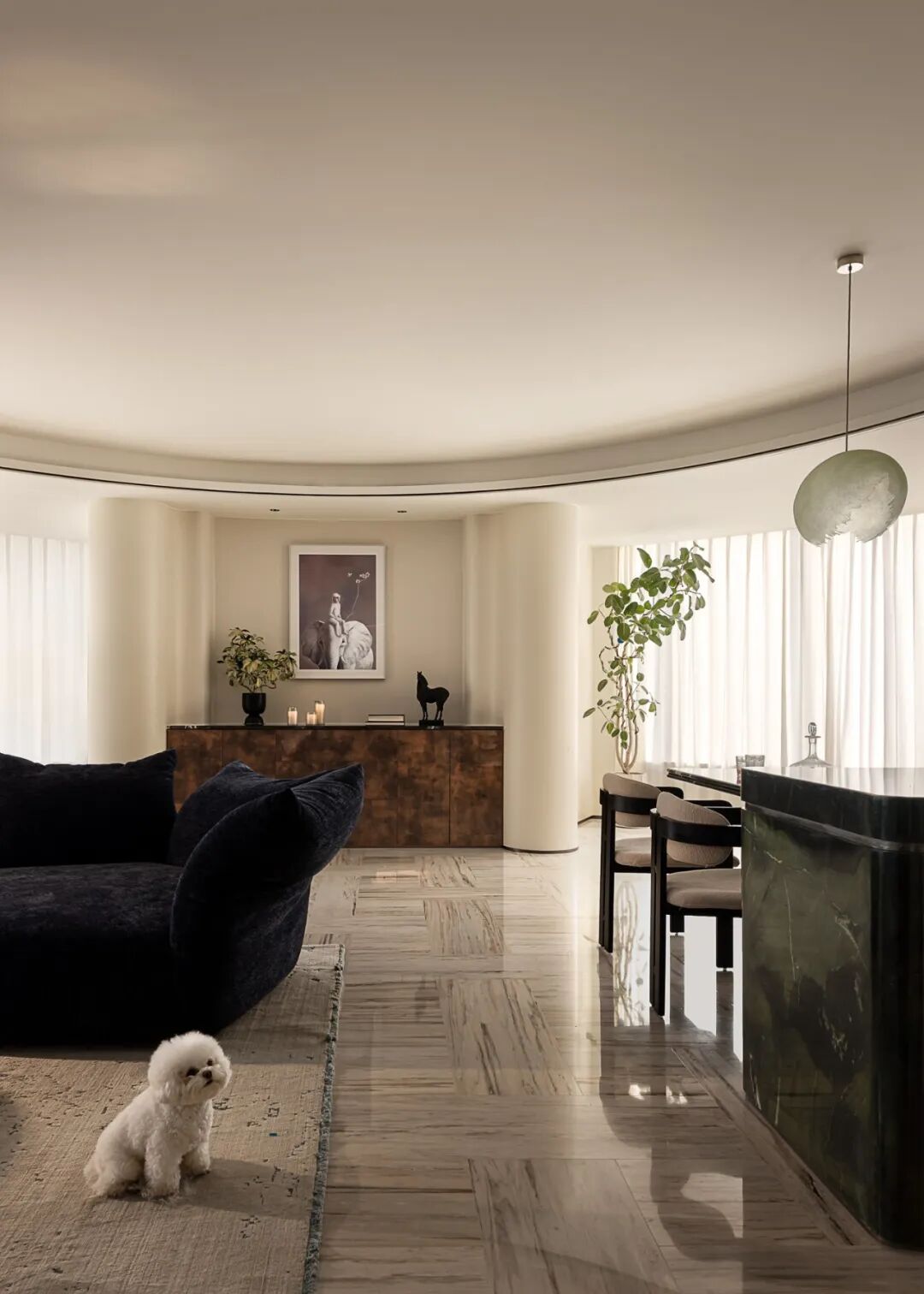 江景流动处，生活悄然盛放—重塑228㎡徐汇滨江宝能公馆游艇大宅的光与序-44