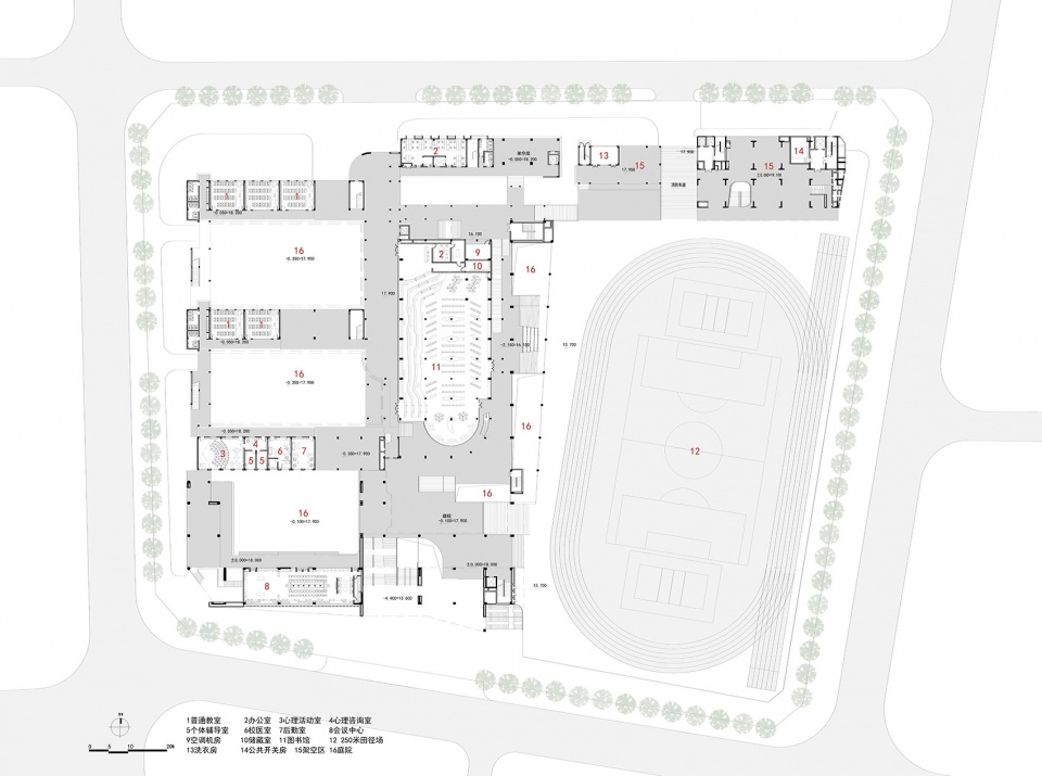 深圳南山麒麟中学改扩建工程丨中国深圳丨深圳大学建筑设计研究院有限公司-78