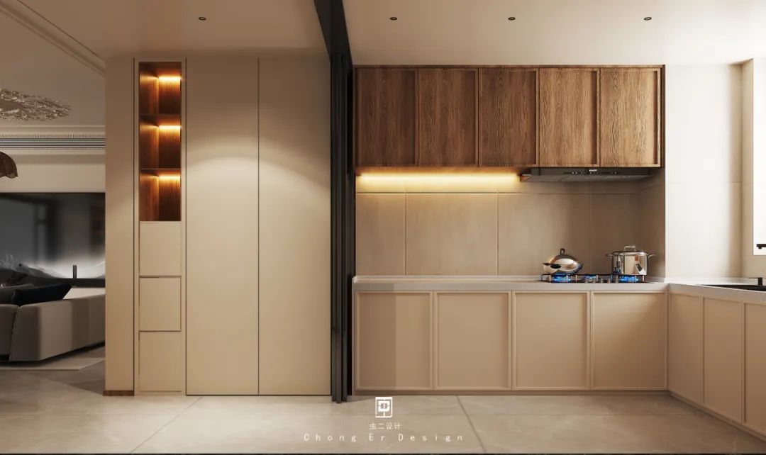 泰山院子中古奶油风设计丨中国泰安丨虫二设计-20