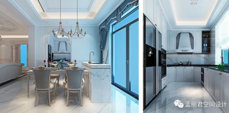 淄博绿城玫瑰园法式轻奢别墅设计丨中国淄博丨孟丽君空间设计-10