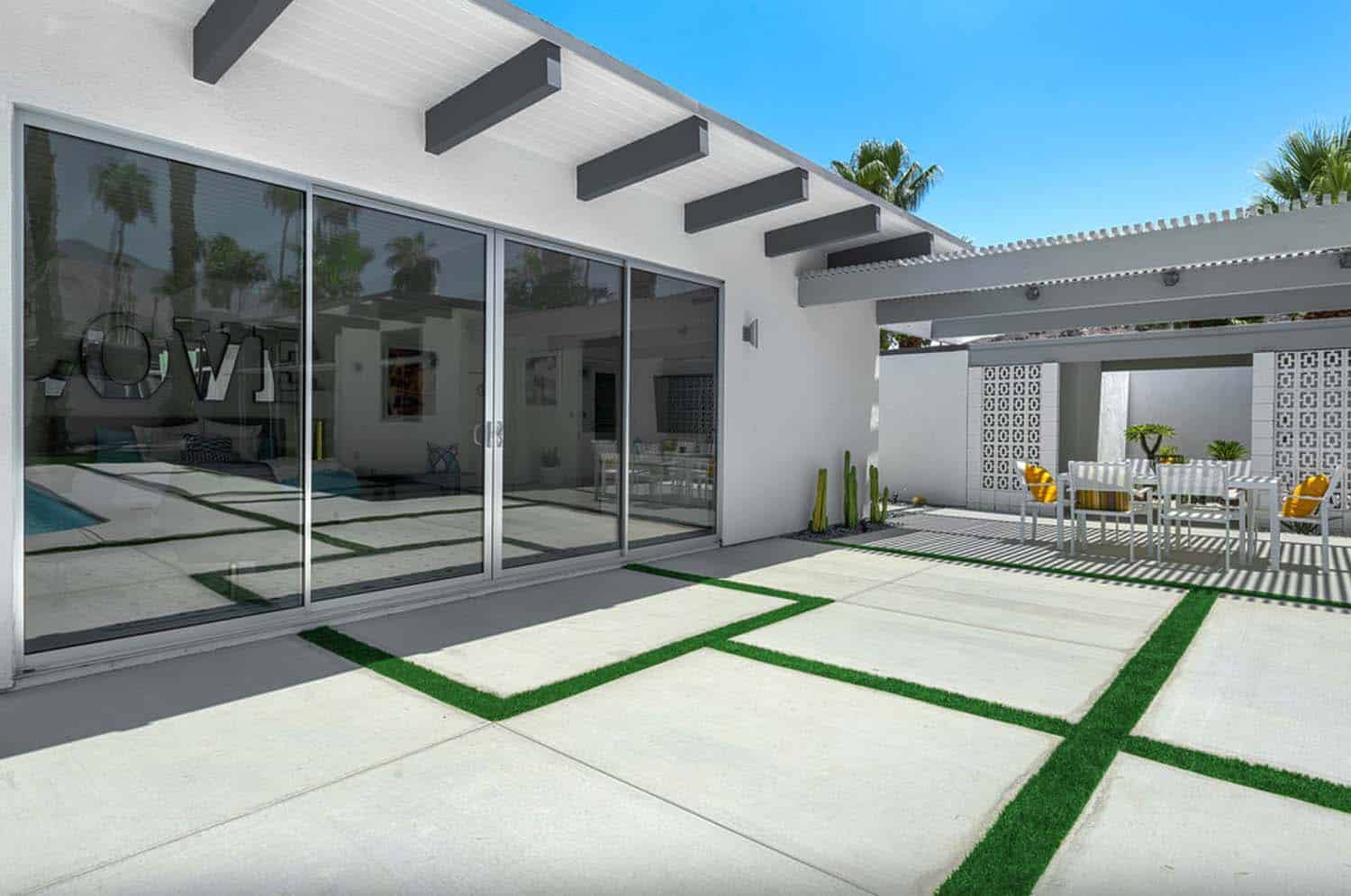 Midcentury dream retreat with a poolside paradise in Palm Springs-13