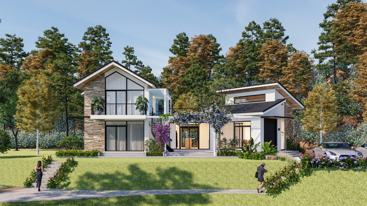 SketchUp 房屋外部模型丨Sang Nguyen-1