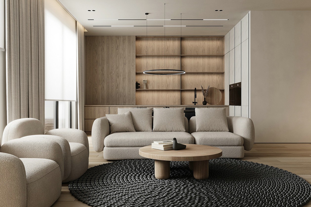 92㎡中性色系住宅设计丨暂无-3