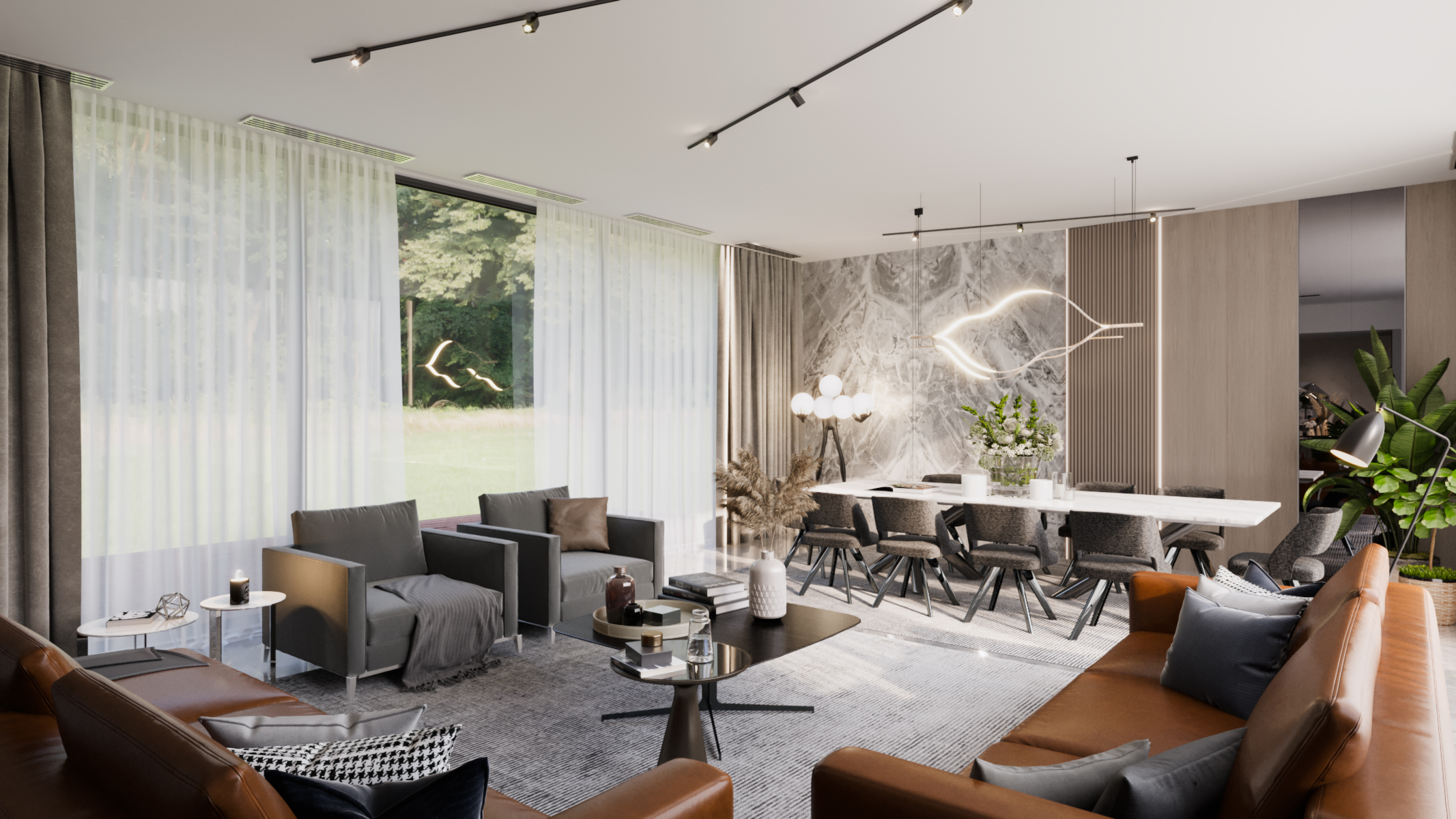 Living Room 室内设计丨TunisiaTunis丨自由设计师-4