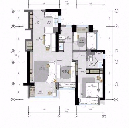 深圳紫云府93㎡样板间丨中国深圳丨SRD DESIGN 赛瑞迪普-16