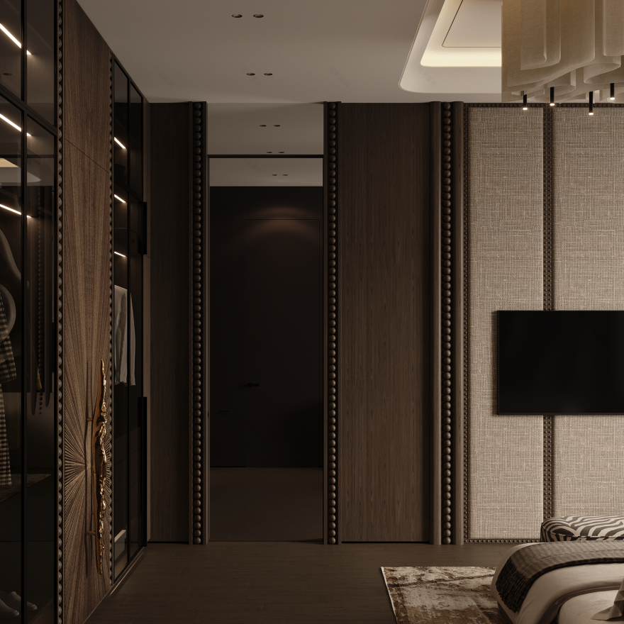 简约卧室丨俄罗斯莫斯科-5