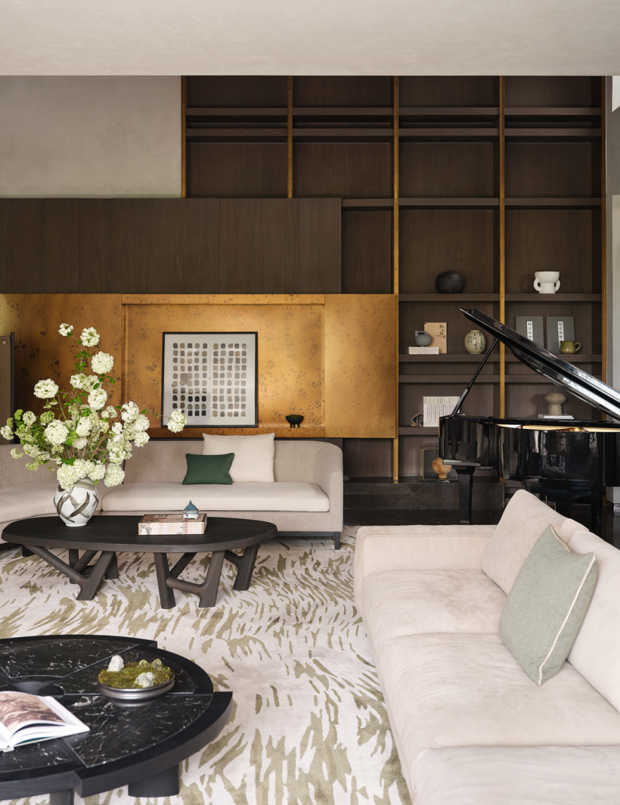 银杏汇湘湖天境 新中式挑空别墅丨中国杭州丨H.N.LIN空间美学馆-28