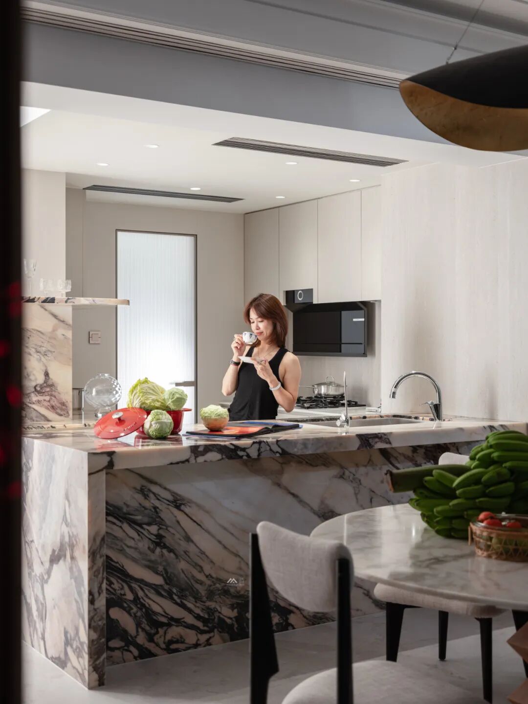 深圳240㎡大平层实景·住进绿意与松弛的家丨HOMBLE红柏设计-33