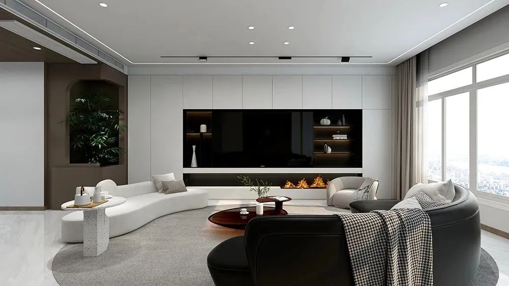 润延枫景 124㎡现代极简案例丨城市人家装饰-6