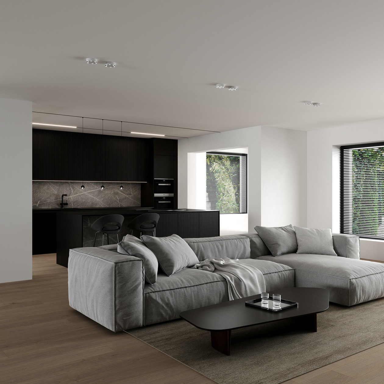 原木+高级黑 精致的设计超有格调！-1