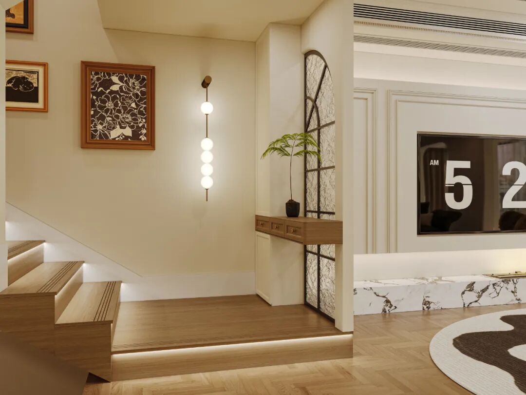 ECORN·徐汇140㎡轻法中古丨拆解错层难题！让每个空间在错落中各得其所...-77