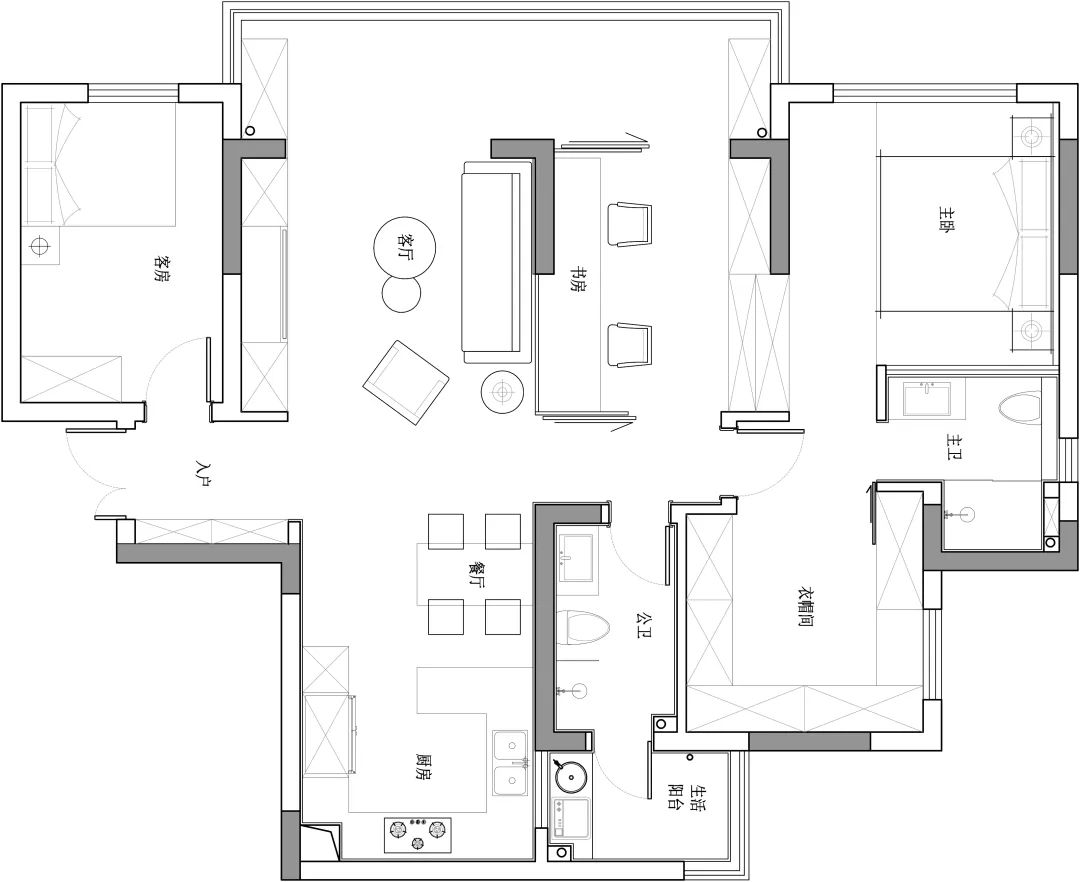 成都中南樾府·现代简约家居设计丨中国成都丨空明工作室·胡顺-17